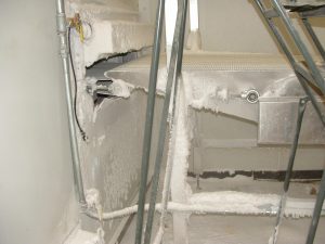 A freezer with Frost, before using an IJ White Ultra Series Auto Pressurization System (APS